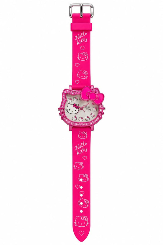 🎀 Montre Hello Kitty rose fuchsia   – Élégance & Style Kawaii