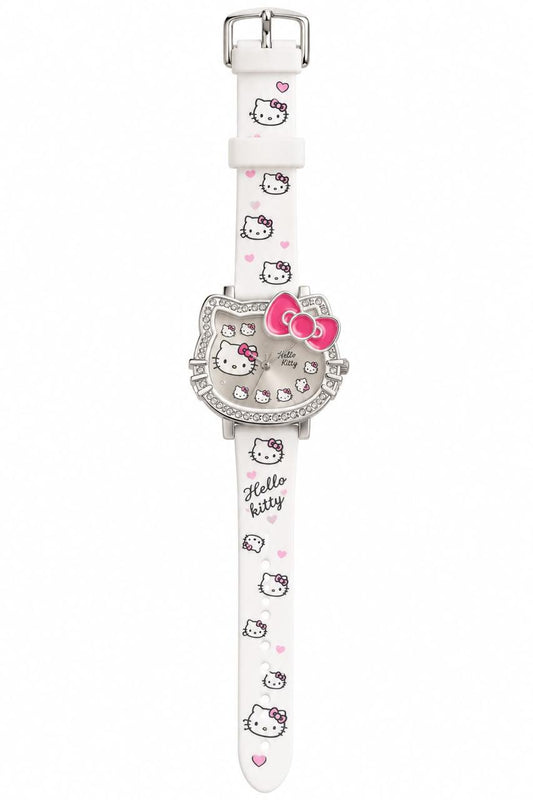 🎀 Montre Hello Kitty Blanche – Élégance & Style Kawaii