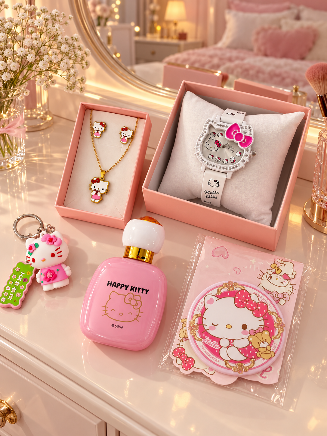 Pack Cadeau Hello Kitty – Accessoires & Parfum |
