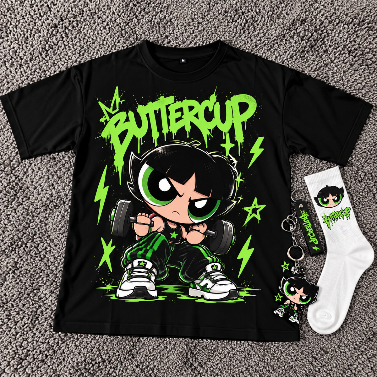 T-shirt Buttercup 💚🖤