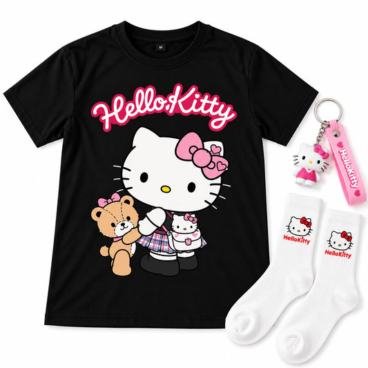 T-shirt Hello Kitty - Noir 🎀