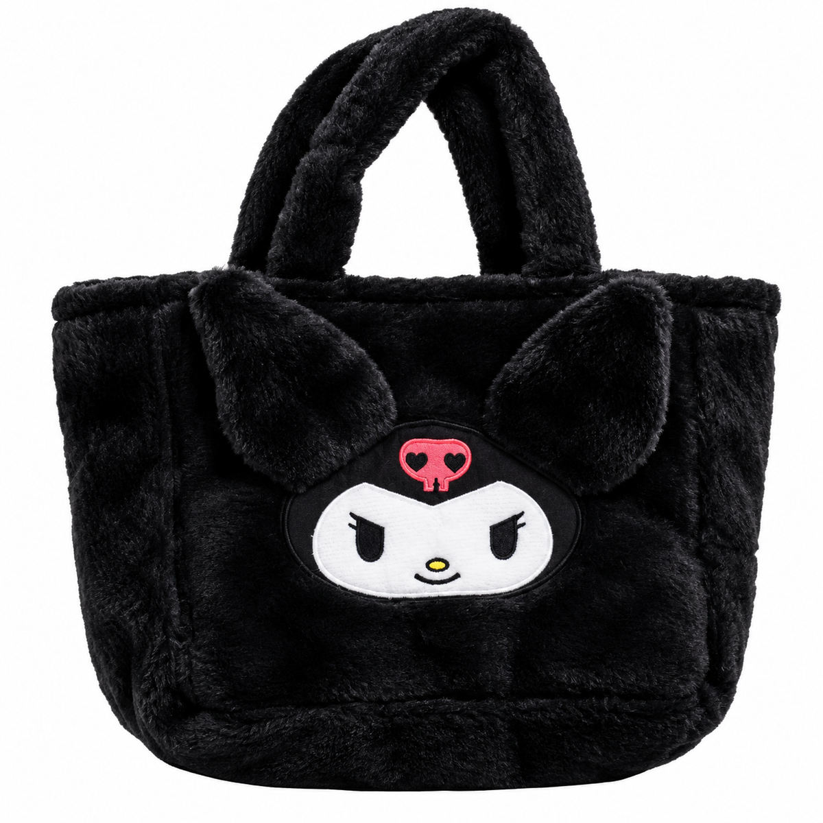 Sac à Main Peluche Kuromi Noir – Style Kawaii