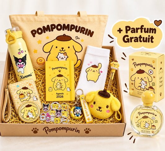 🎁 Box Pompompurin – Le Cadeau Kawaii Parfait
