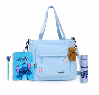 Pack Sac & Accessoires Fille – Stitch Édition bleu🎀🩷